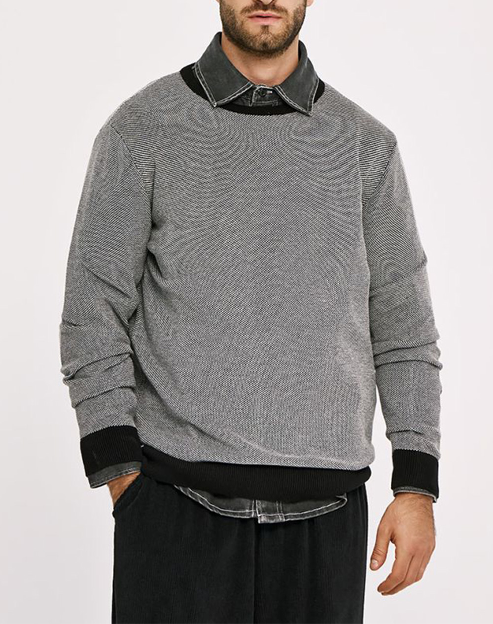 BROKERS ΑΝΔΡΙΚΗ ΠΛΕΚΤΗ ΜΠΛΟΥΖΑ 25529149935-80 JetBlack