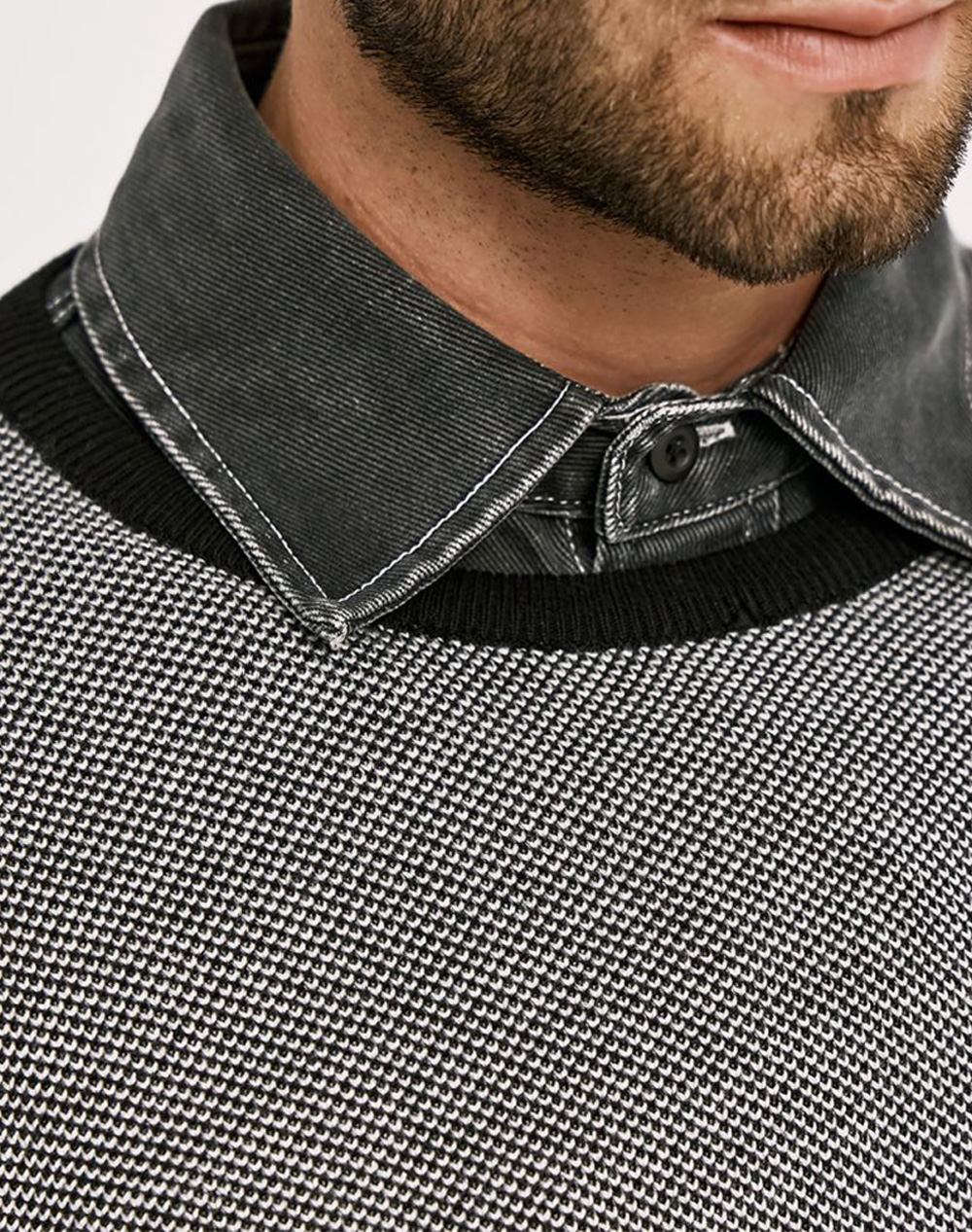 BROKERS ΑΝΔΡΙΚΗ ΠΛΕΚΤΗ ΜΠΛΟΥΖΑ 25529149935-80 JetBlack φωτογραφία