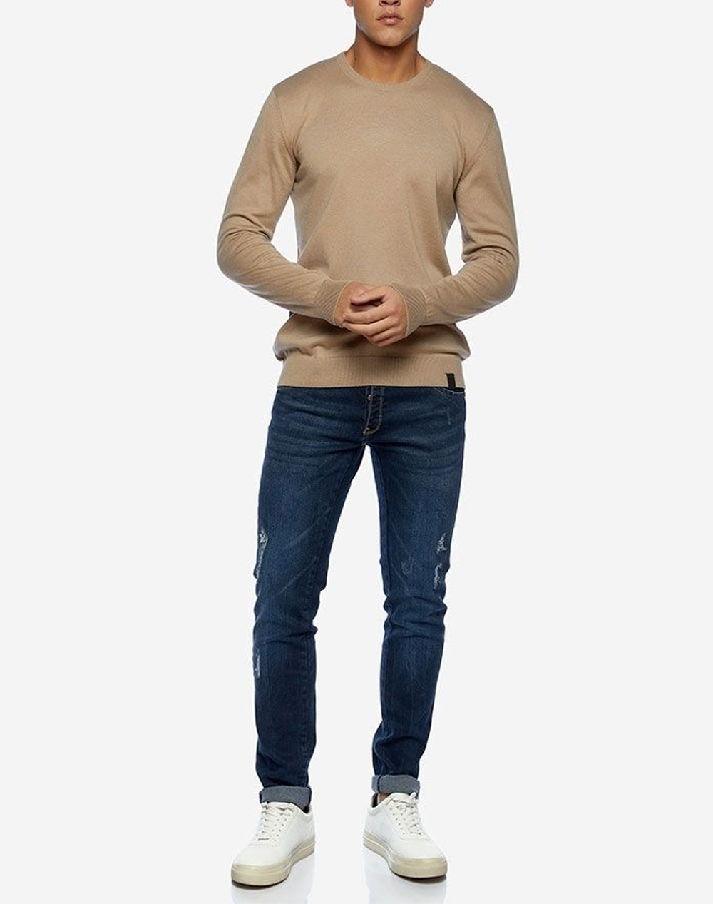 BROKERS ΑΝΔΡΙΚΗ ΠΛΕΚΤΗ ΜΠΛΟΥΖΑ 2251910110-5 Biege φωτογραφία