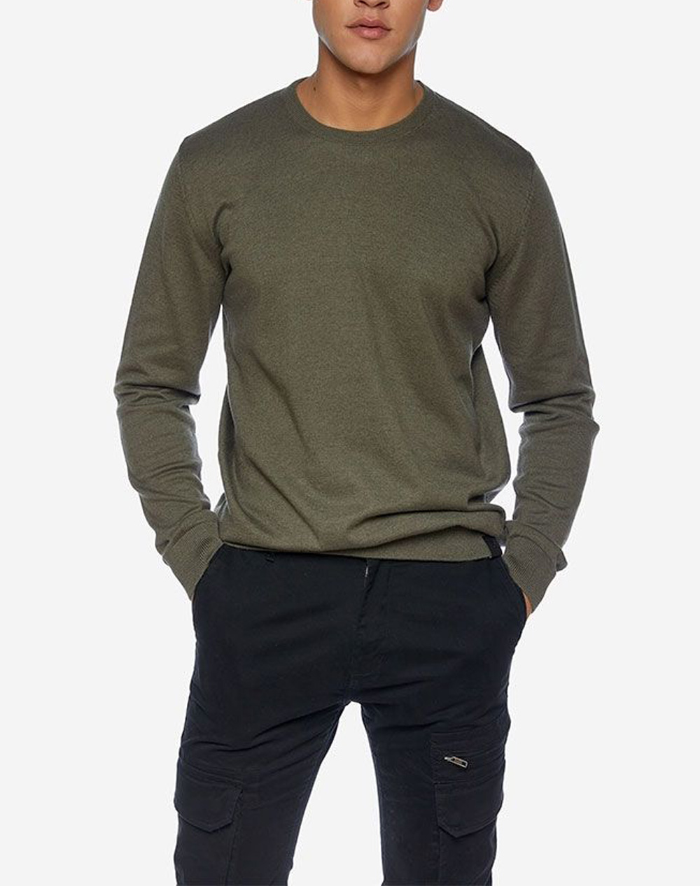 BROKERS ΑΝΔΡΙΚΗ ΠΛΕΚΤΗ ΜΠΛΟΥΖΑ 2251910110-61 Olive