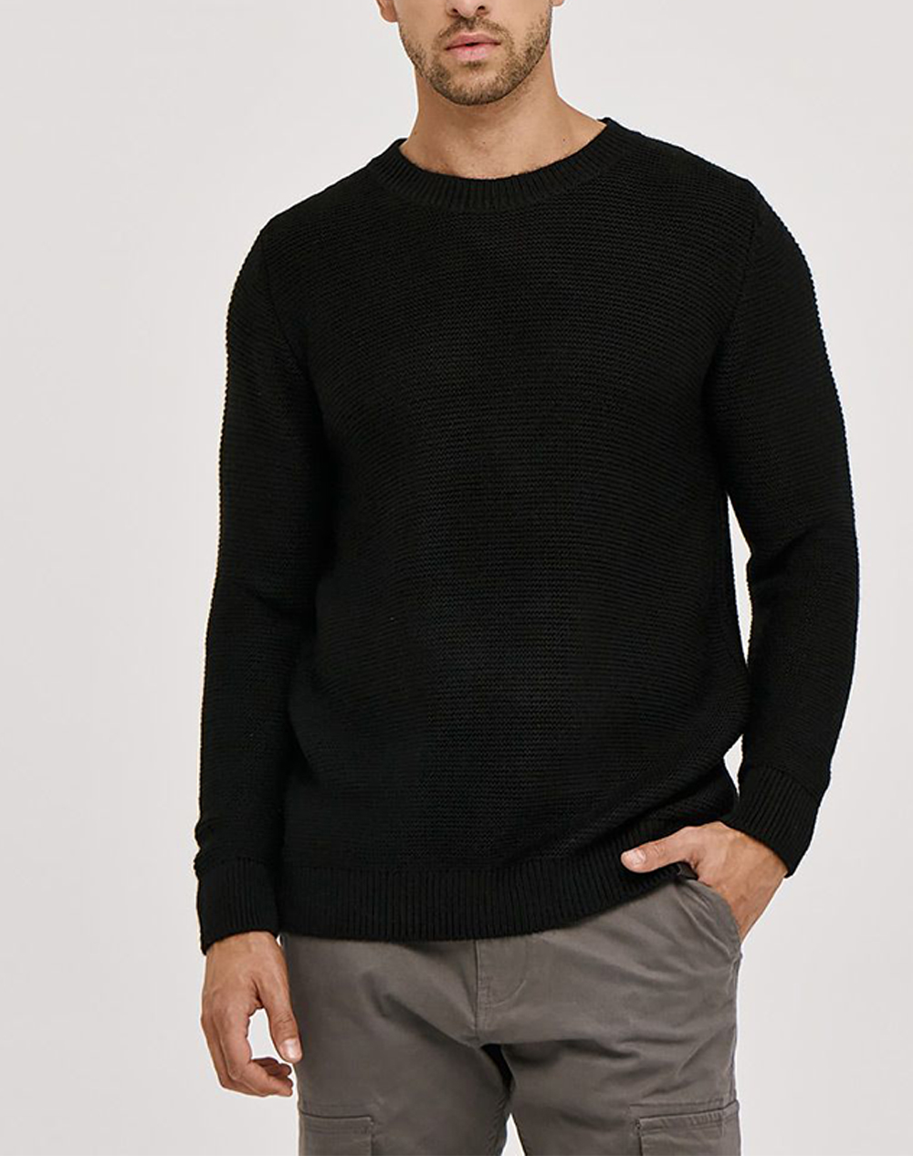 BROKERS BROKERS ΑΝΔΡΙΚΗ ΠΛΕΚΤΗ ΜΠΛΟΥΖΑ 25519113937-80 Black