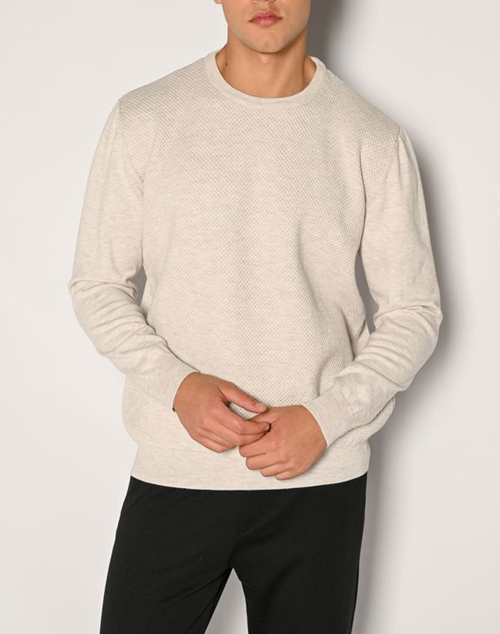 BROKERS ΑΝΔΡΙΚΗ ΠΛΕΚΤΗ ΜΠΛΟΥΖΑ 24519102936-3 Ecru