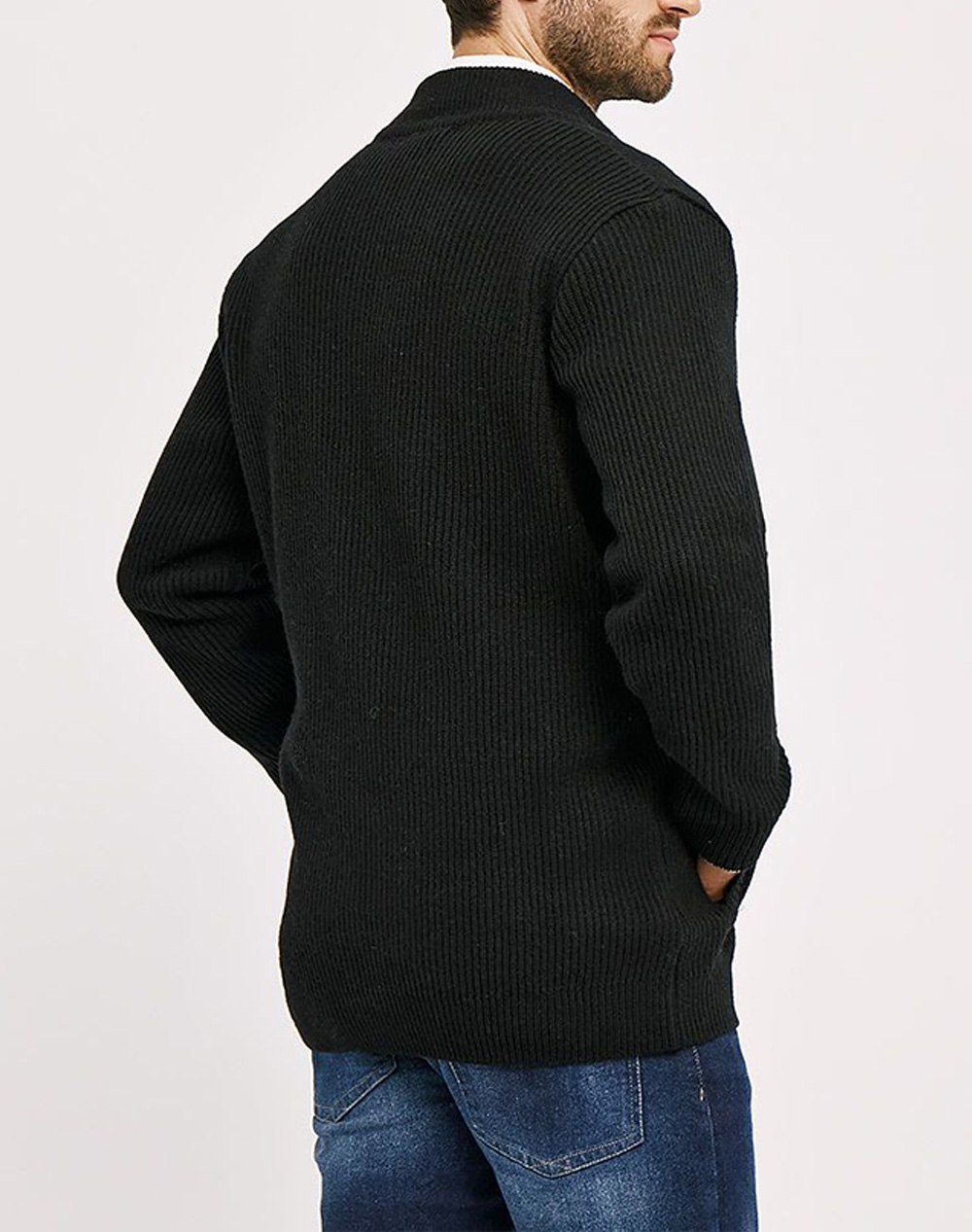 BROKERS ΑΝΔΡΙΚΗ ΠΛΕΚΤΗ ΖΑΚΕΤΑ 25529543933-80 Black φωτογραφία