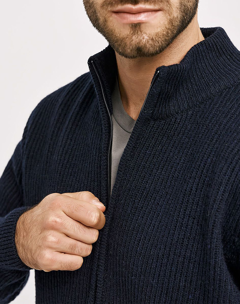 BROKERS ΑΝΔΡΙΚΗ ΠΛΕΚΤΗ ΖΑΚΕΤΑ 25529543933-72 DarkBlue φωτογραφία