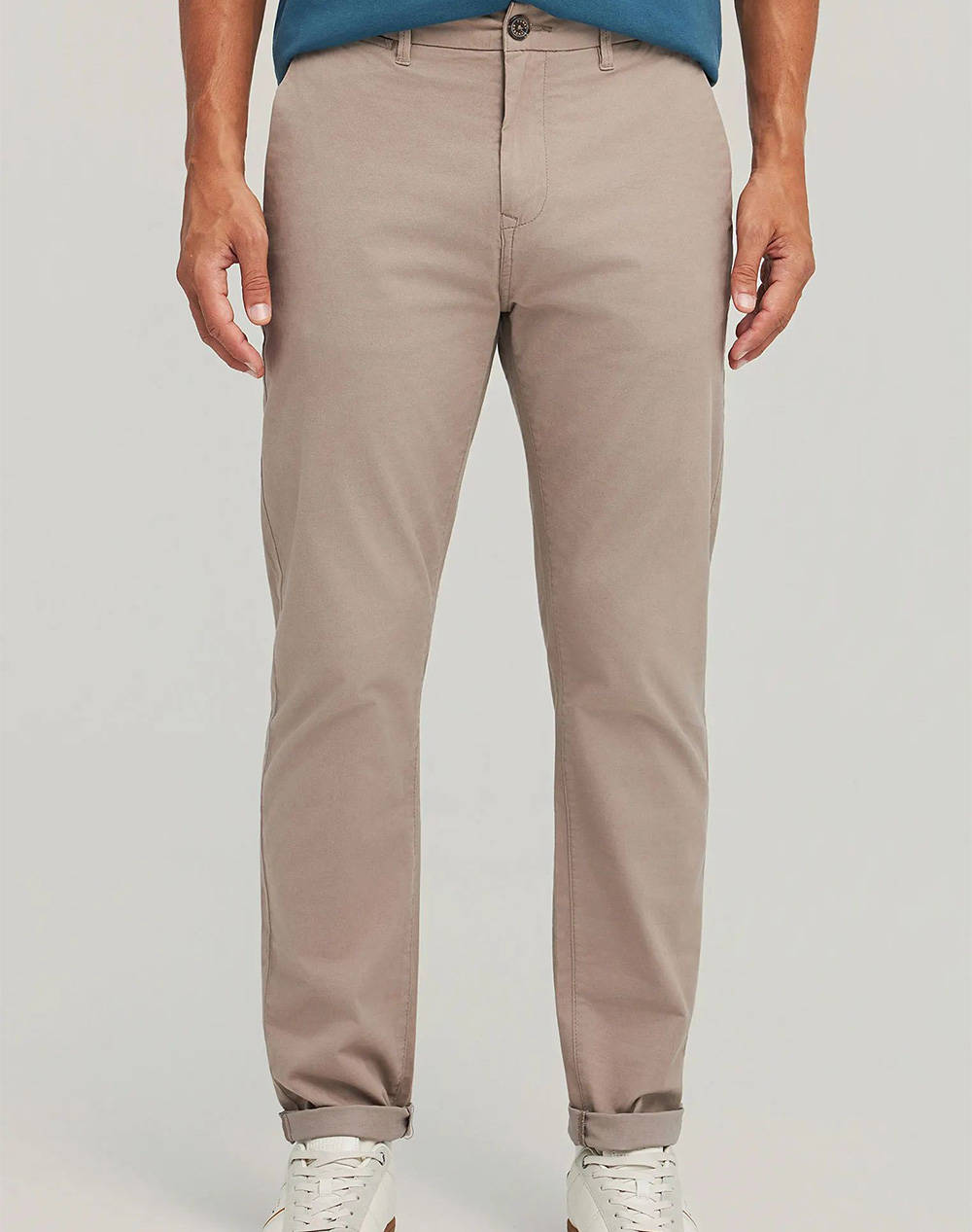 FUNKY BUDDHA Ανδρικό Παντελόνι Chino FBM012-001-02-LT CIGAR Biege