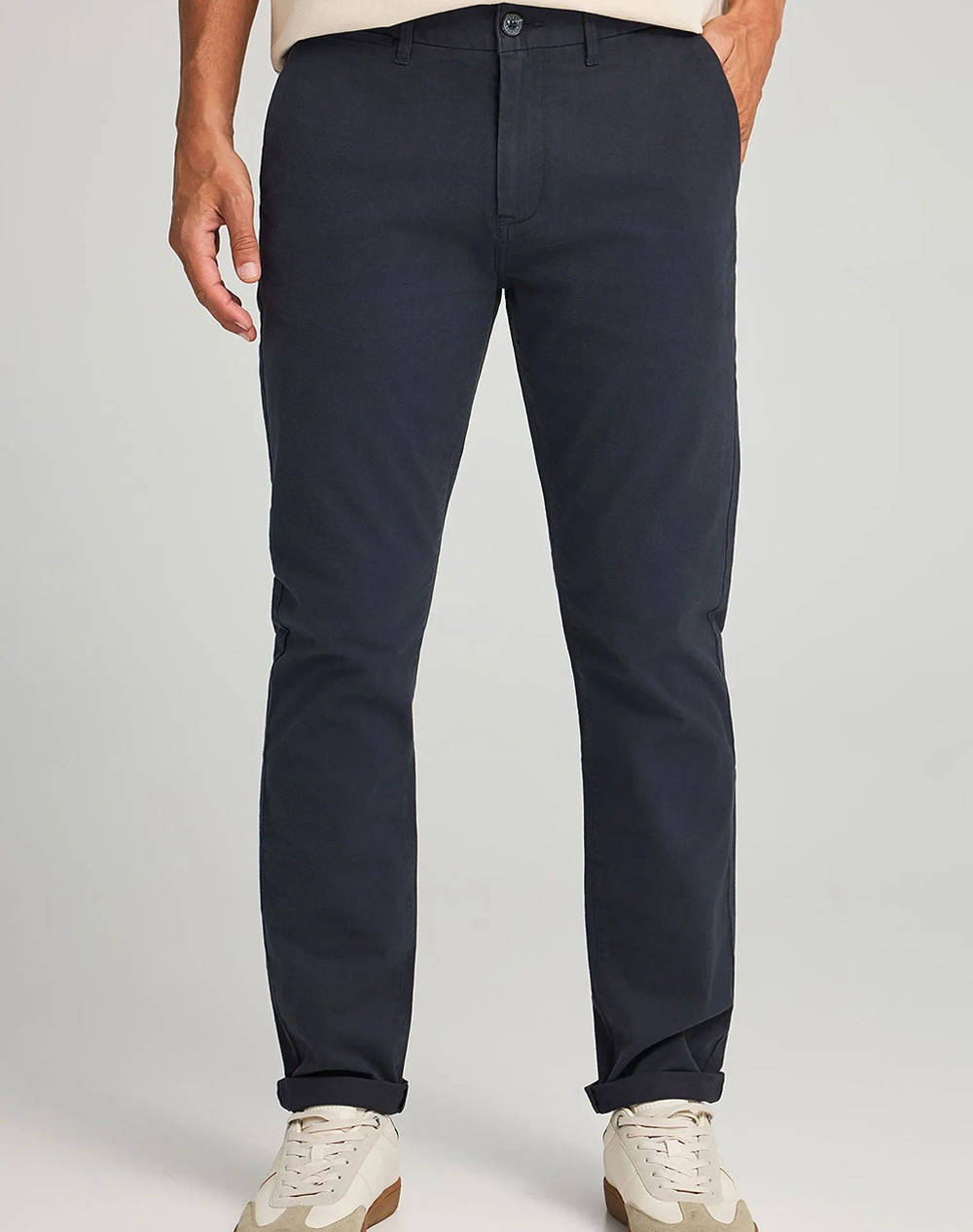 FUNKY BUDDHA Ανδρικό Παντελόνι Chino FBM012-001-02-NAVY NavyBlue