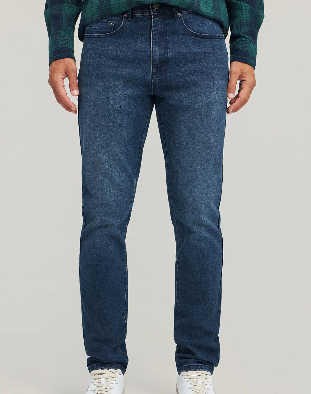 FUNKY BUDDHA Ανδρικό Τζιν Παντελόνι Tapered Fit FBM012-076-02-BLUE BLACK DenimBlue