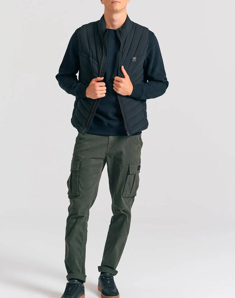 FUNKY BUDDHA Ανδρικό Γιλέκο FBM012-001-01-BLACK Black φωτογραφία