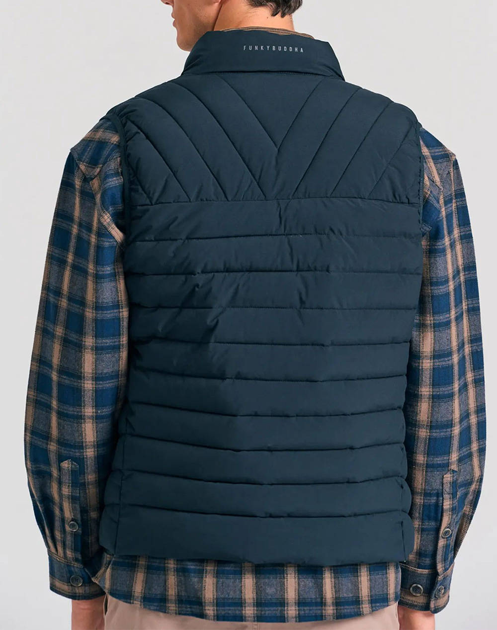 FUNKY BUDDHA Ανδρικό Γιλέκο FBM012-001-01-NAVY NavyBlue φωτογραφία