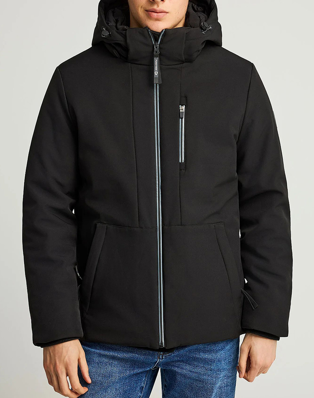 FUNKY BUDDHA Ανδρικό Τζάκετ Casual FBM012-015-01-BLACK Black