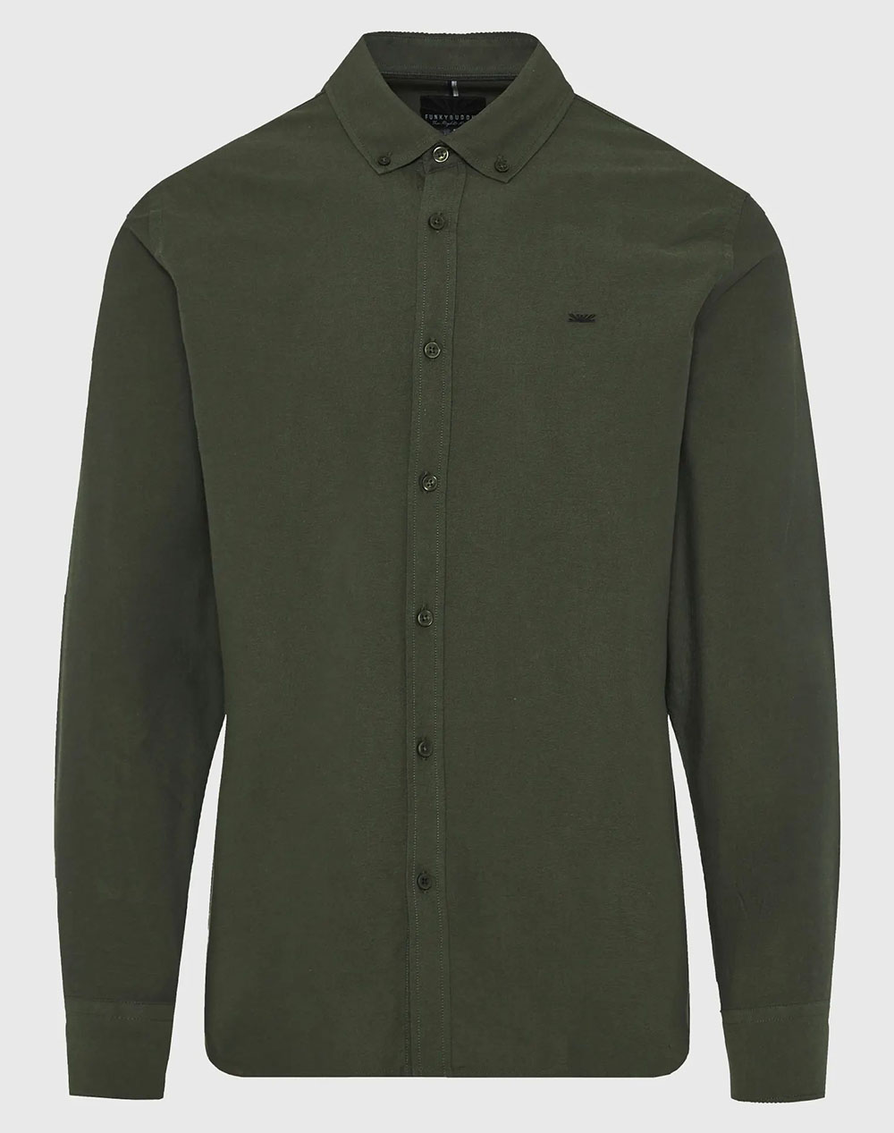 FUNKY BUDDHA Ανδρικό Πουκάμισο Basic FBM012-001-05-KHAKI MEL Khaki