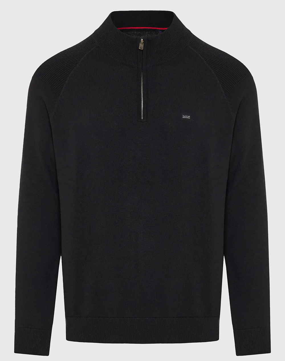 FUNKY BUDDHA Ανδρικό Πλεκτό Με Φερμουάρ FBM012-003-09-BLACK Black