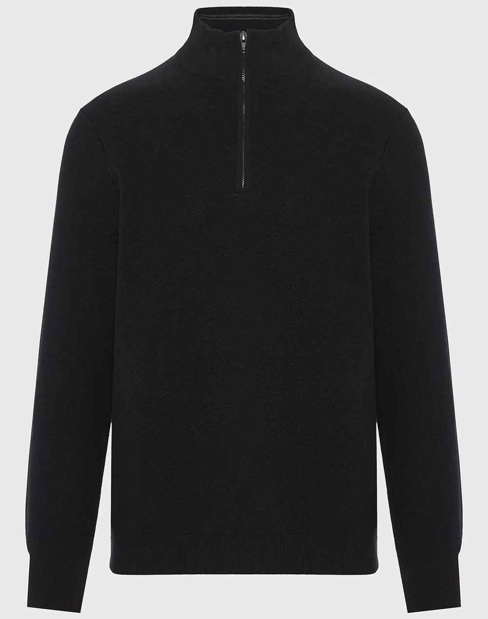 FUNKY BUDDHA Ανδρικό Πλεκτό Με Φερμουάρ FBM012-055-09-BLACK Black