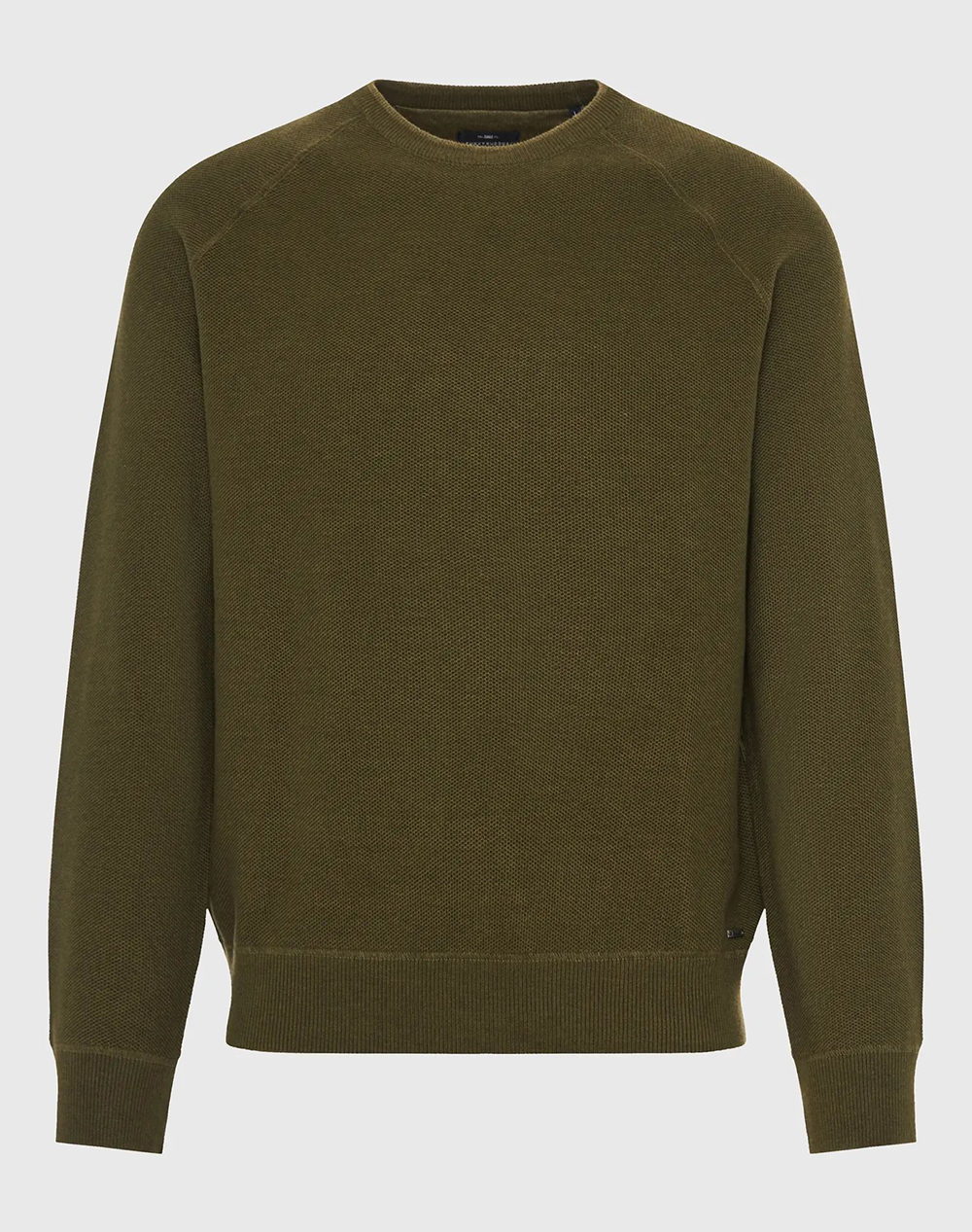 FUNKY BUDDHA Ανδρικό Φούτερ Με Λαιμόκοψη FBM012-054-09-DUSTY OLIVE MEL Olive