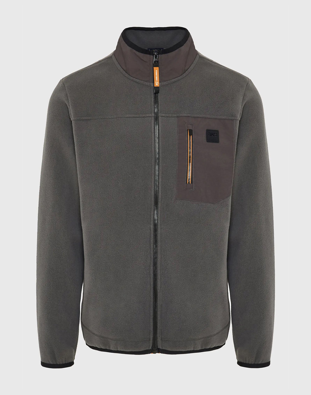 FUNKY BUDDHA Ανδρική Ζακέτα Φούτερ FBM012-054-06-DK GREY DarkGray