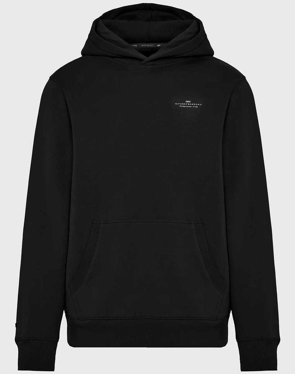 FUNKY BUDDHA Ανδρικό Φούτερ Με Κουκούλα FBM012-002-06-BLACK Black