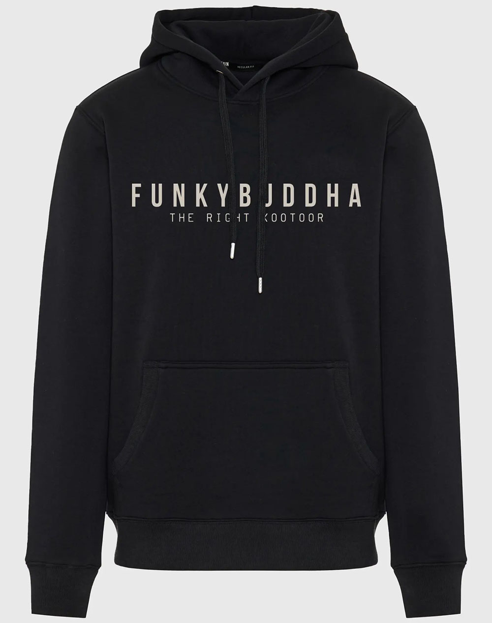 FUNKY BUDDHA Ανδρικό Φούτερ Με Κουκούλα FBM012-075-06-BLACK Black