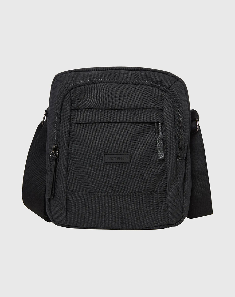 FUNKY BUDDHA Ανδρική Τσάντα FBM012-336-10-DK GREY DarkGray