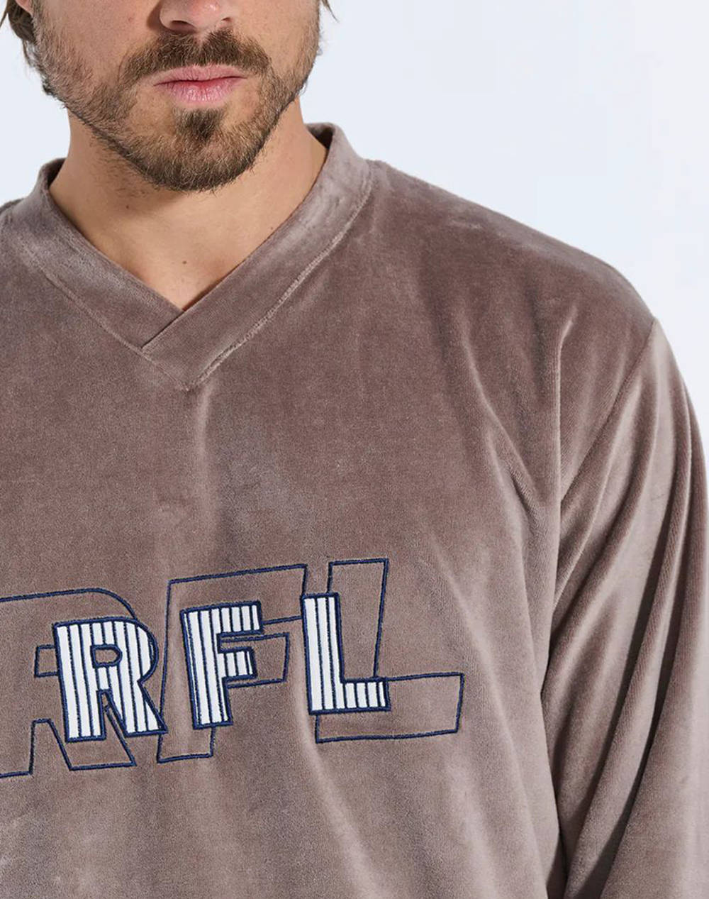 RAFAEL ΠΥΖΑΜΑ ΒΕΛΟΥΔΟ ΑΠΛΙΚΕ Α5601-ΠΟΥΡΟ Multi φωτογραφία