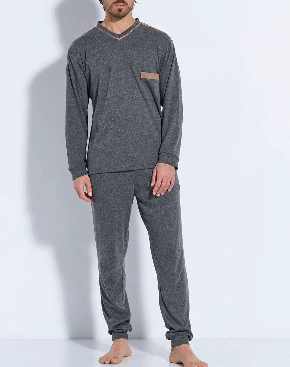 RAFAEL RAFAEL ΠΥΖΑΜΑ ΒΕ ΤΣΕΠΗ Α5605-ΑΝΘΡΑΚΙ DarkSlateGrey