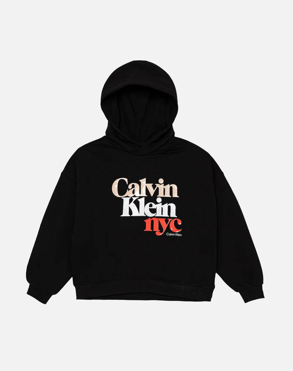 CALVIN KLEIN PEARL SIGNATURE TERRY HOODIE IG0IG02989-8Y-16Y-BEH Black