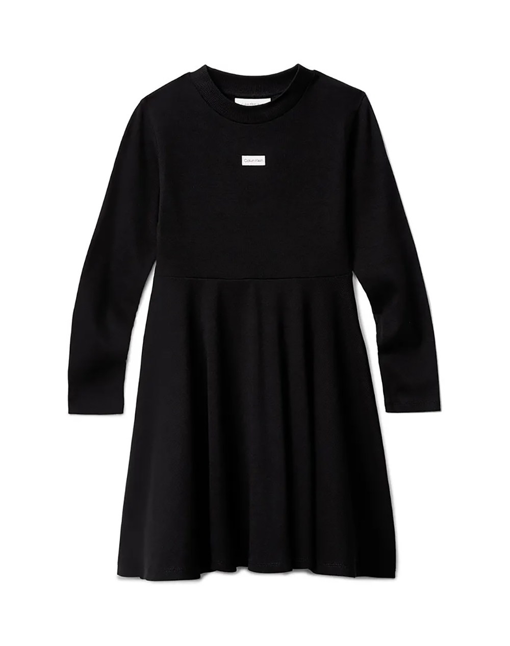 CALVIN KLEIN RIB LS DRESS IG0IG03008-8Y-16Y-BEH Black