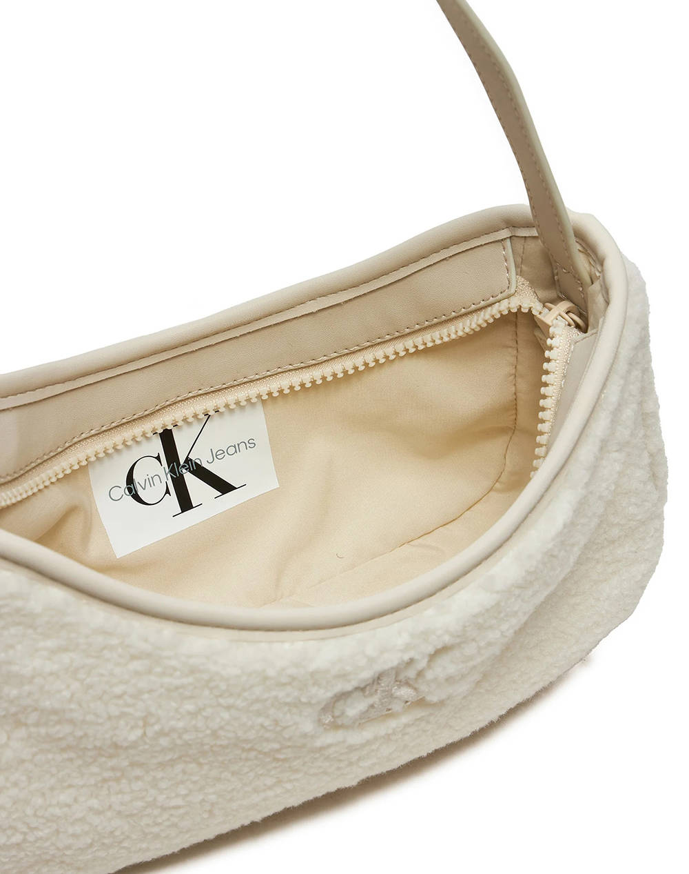 CALVIN KLEIN TEDDY SHOULDERBAG IU0IU00634-YBI Ivory φωτογραφία