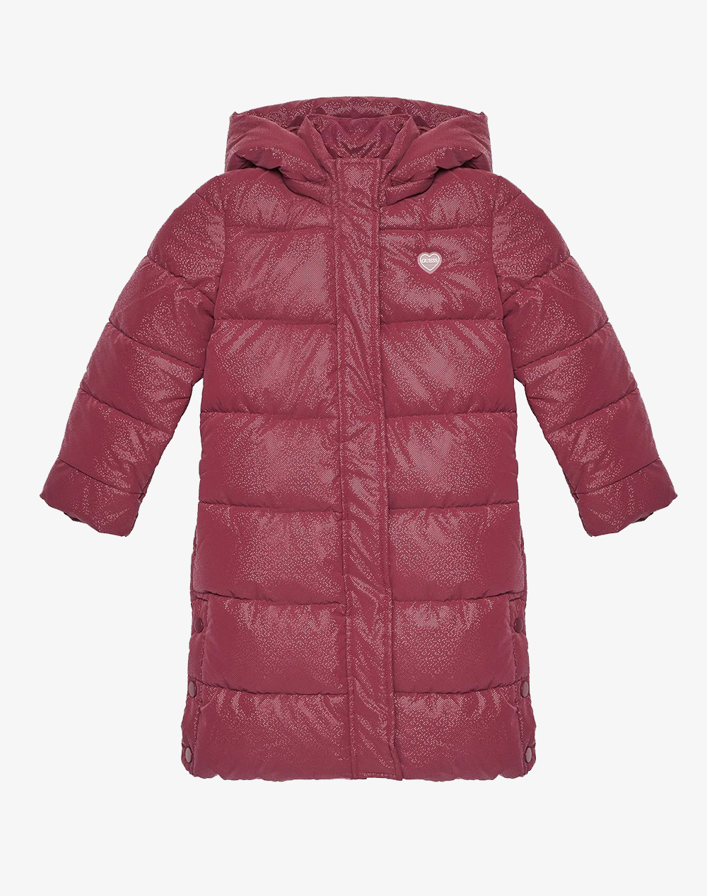GUESS HOODED LS LONG PADDED PUFFER ΜΠΟΥΦΑΝ ΠΑΙΔΙΚΟ GIRL K5BL05WGIW0-G5A9 DarkRed