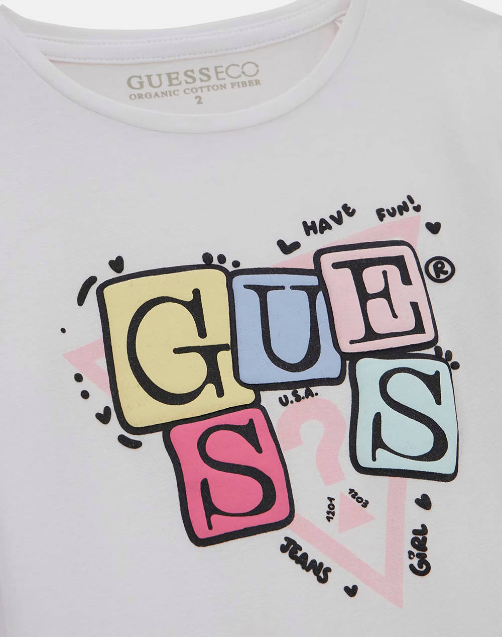 GUESS LS T-SHIRT ΜΠΛΟΥΖΑ ΠΑΙΔΙΚΟ GIRL K5YI07K6YW4-G011 White φωτογραφία