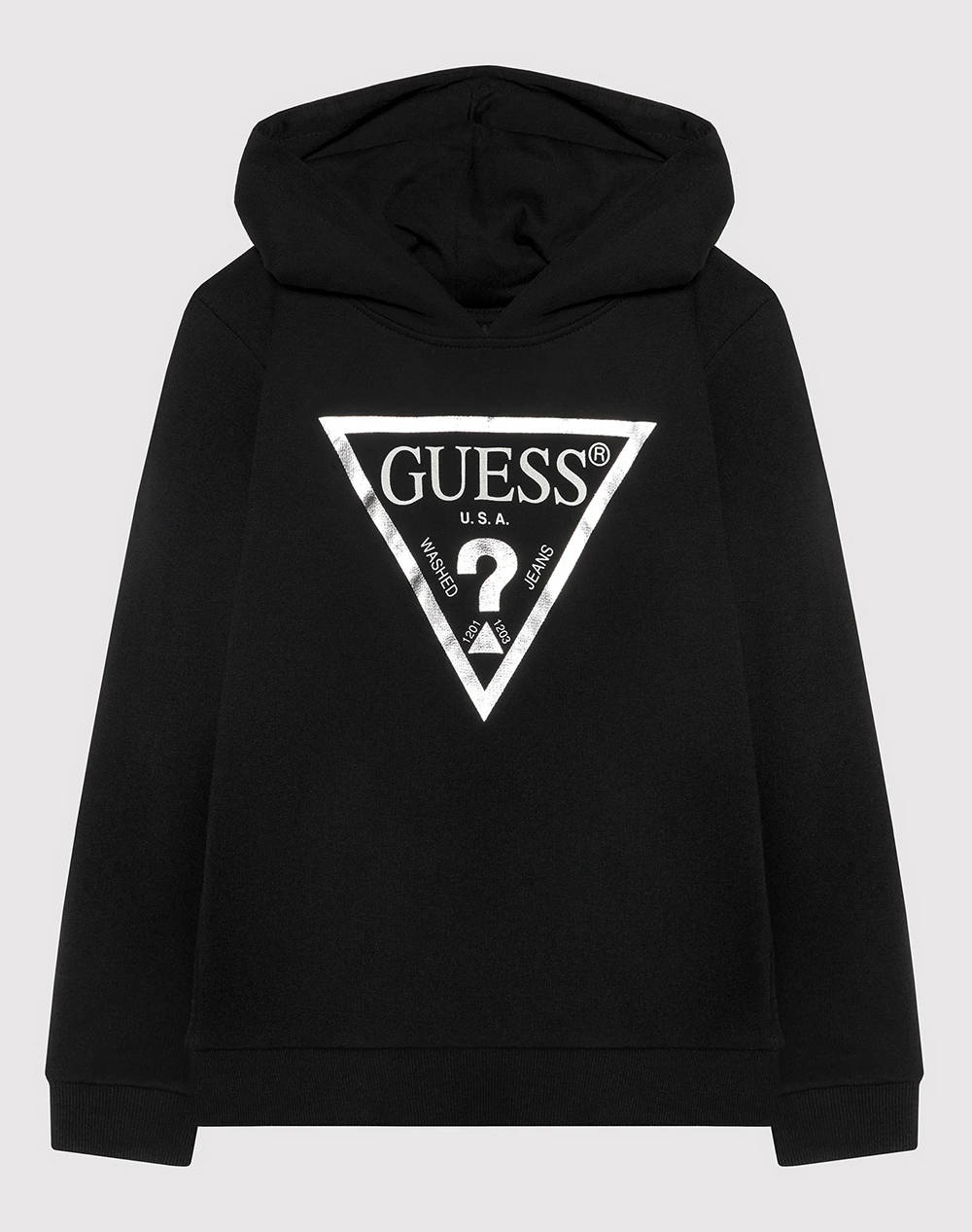 GUESS GUESS HOODED LS FLEECE_CORE ΦΟΥΤΕΡ ΠΑΙΔΙΚΟ GIRL J83Q14KAUG0-JBLK Black