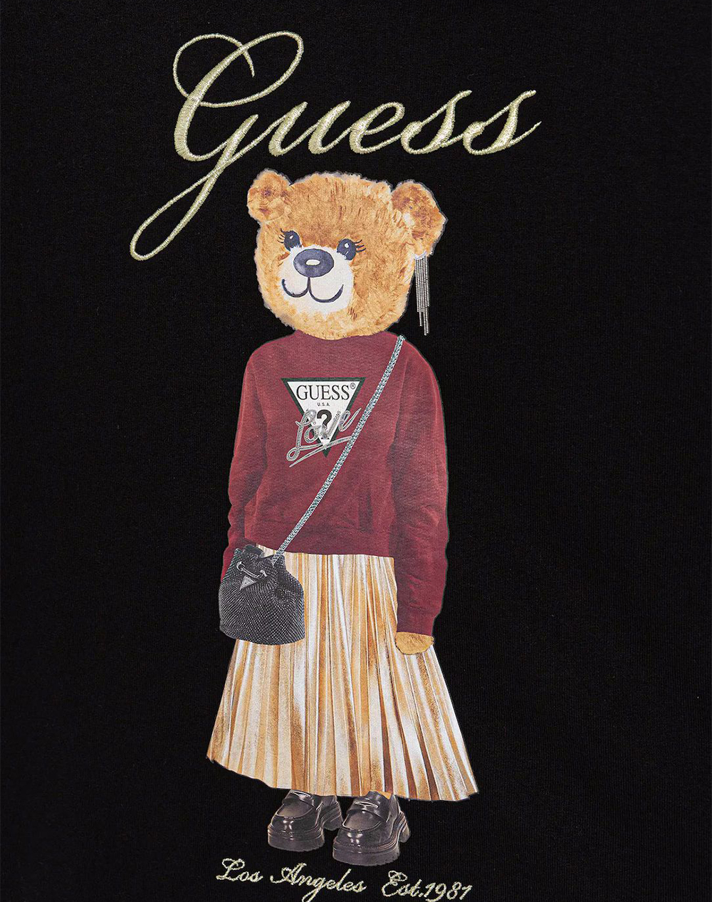 GUESS OVERSIZE LS ACTIVE TOP W/HOOD ΦΟΥΤΕΡ ΠΑΙΔΙΚΟ GIRL J5BQ26KAD74-JBLK JetBlack φωτογραφία