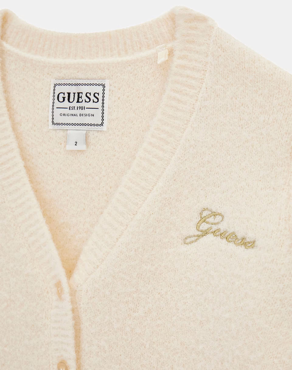 GUESS LS CARDIGAN ΠΛΕΚΤΟ ΠΑΙΔΙΚΟ GIRL K5BR07Z3220-G012 Cream φωτογραφία