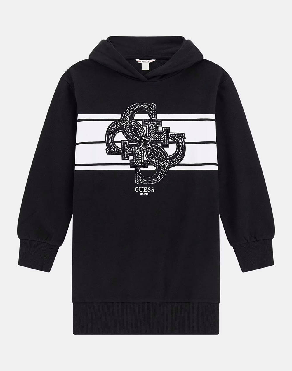 GUESS GUESS HOODED LS ACTIVE DRESS ΦΟΡΕΜΑ ΠΑΙΔΙΚΟ GIRL J5YK04KA6R4-JBLK Black