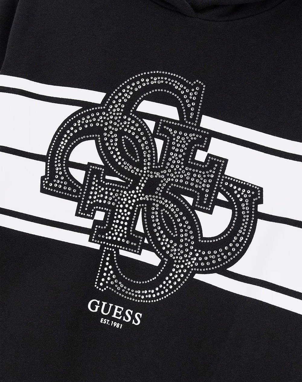 GUESS HOODED LS ACTIVE DRESS ΦΟΡΕΜΑ ΠΑΙΔΙΚΟ GIRL J5YK04KA6R4-JBLK Black φωτογραφία