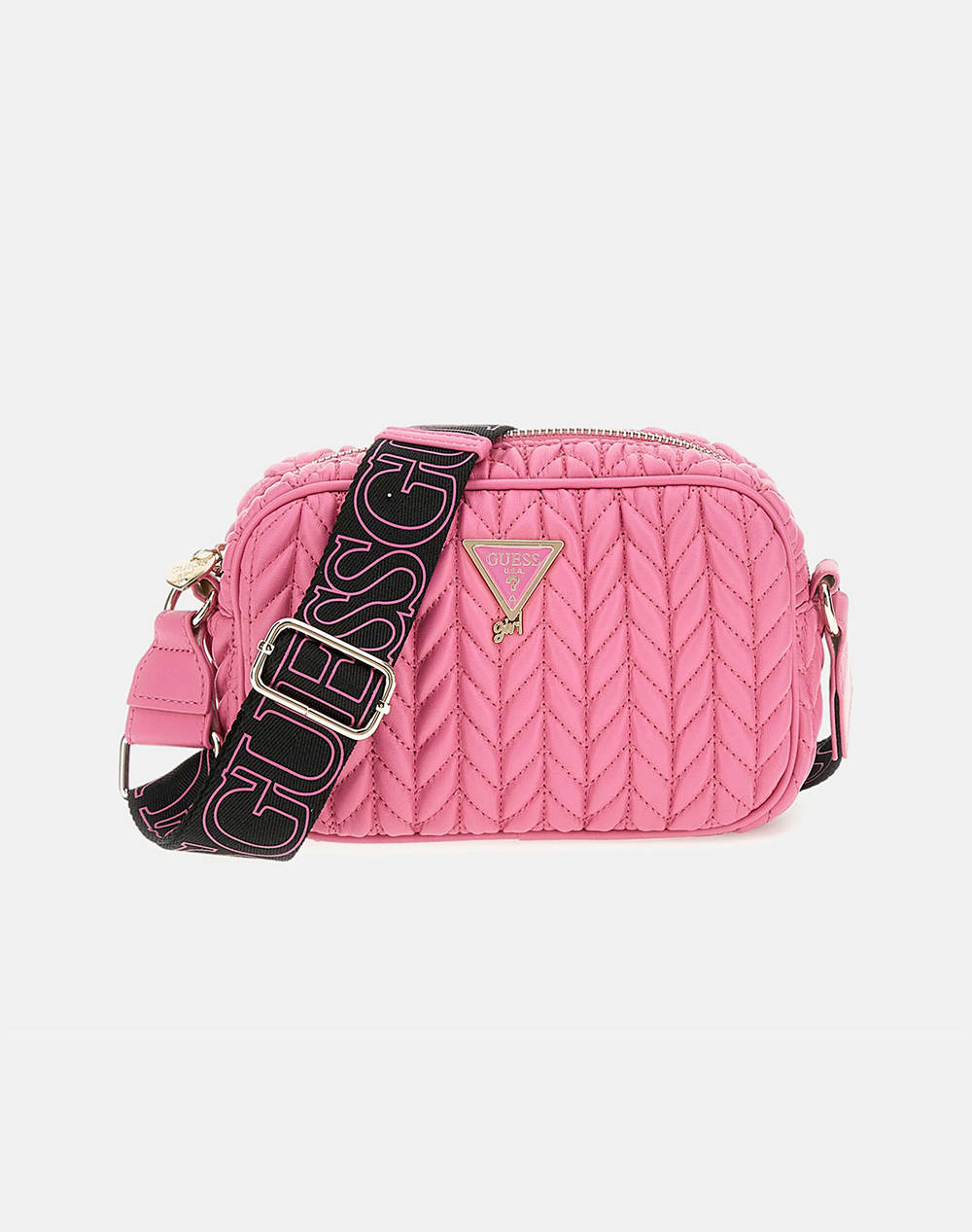 GUESS GUESS QUILTED CAMERA BAG MYANMAR ΠΑΙΔΙΚΟ GIRL (Διαστάσεις: 6 x 11 x 17εκ.) J5YZ08WHEG0-G5Q2 Pink