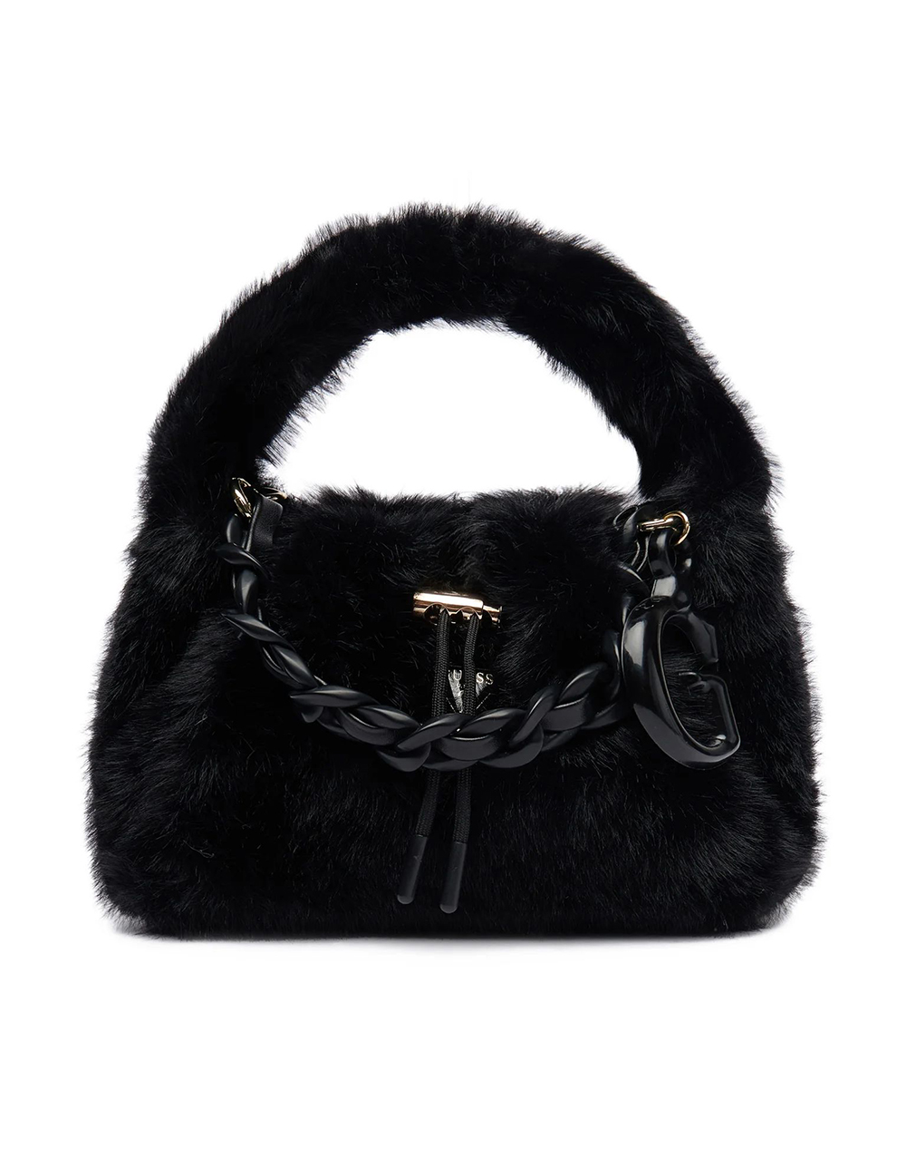 GUESS GUESS FUR HANDBAG ΤΣΑΝΤΑ ΠΑΙΔΙΚΟ GIRL J5BZ24W3210-JBLK Black