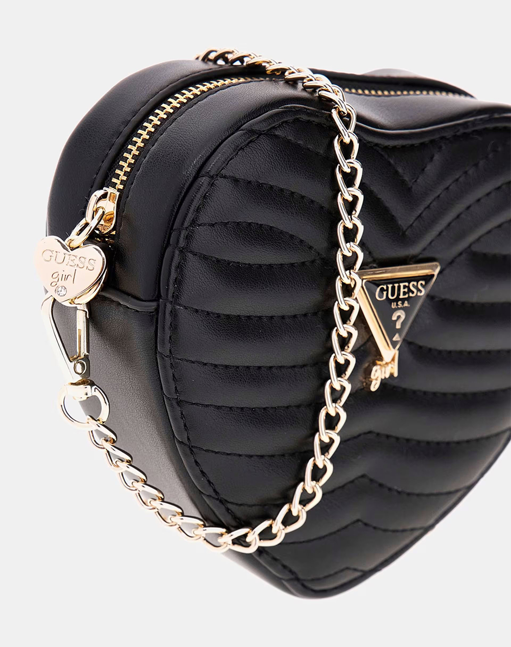 GUESS HEART BAG ΤΣΑΝΤΑ ΠΑΙΔΙΚΟ GIRL J5BZ12WGT10-JBLK Black φωτογραφία