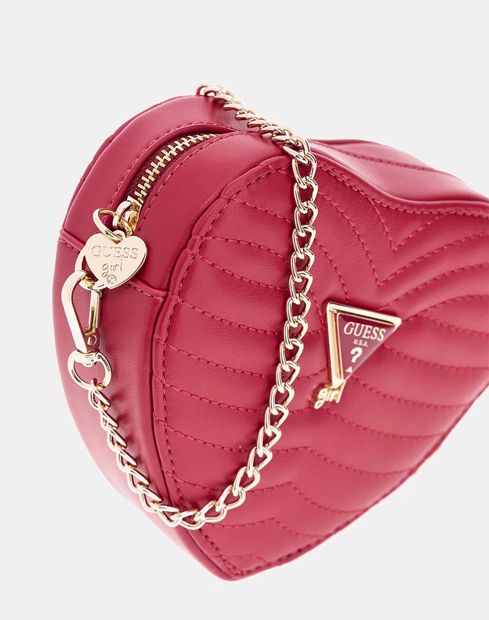 GUESS HEART BAG ΤΣΑΝΤΑ ΠΑΙΔΙΚΟ GIRL J5BZ12WGT10-G5A9 DarkRed φωτογραφία