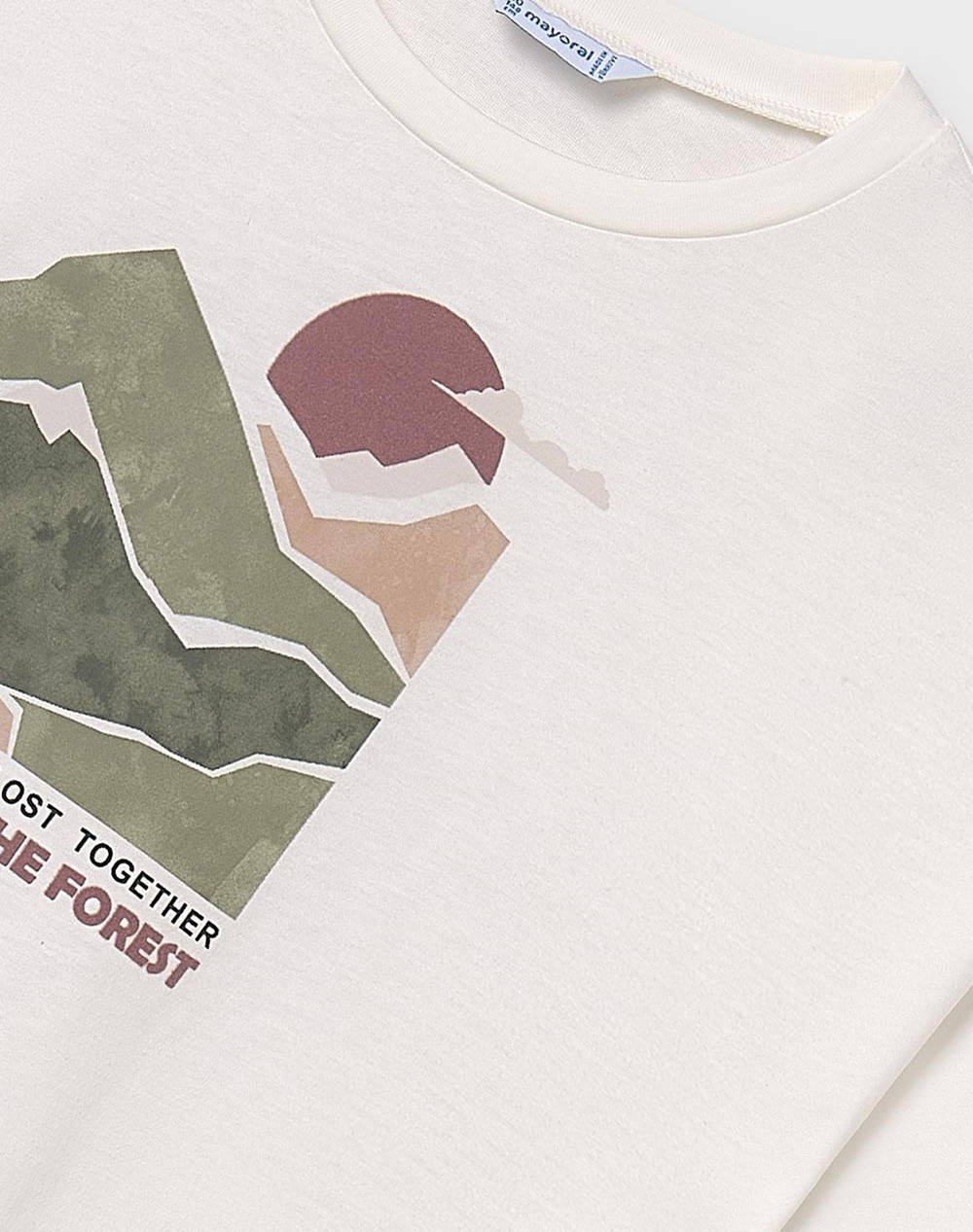 MAYORAL ΜΠΛΟΥΖΑ ΜΑΚΡΥΜΑΝΙΚΗ ΣΧΕΔΙΟ 07024-022 Ecru φωτογραφία