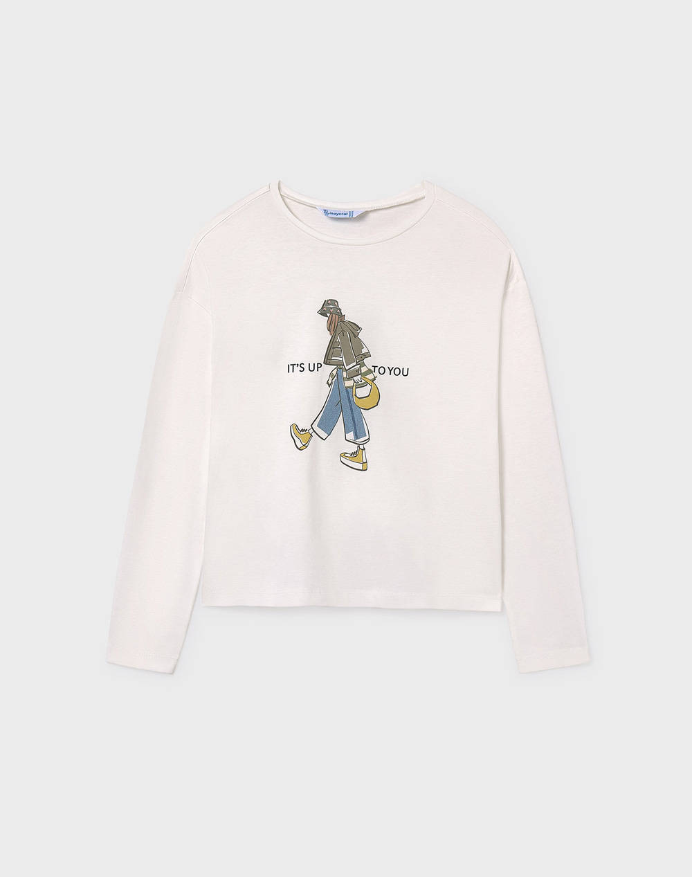 MAYORAL MAYORAL ΜΠΛΟΥΖΑ ΜΑΚΡΥΜ ΚΟΡΙΤΣΙ 07019-087 Cream