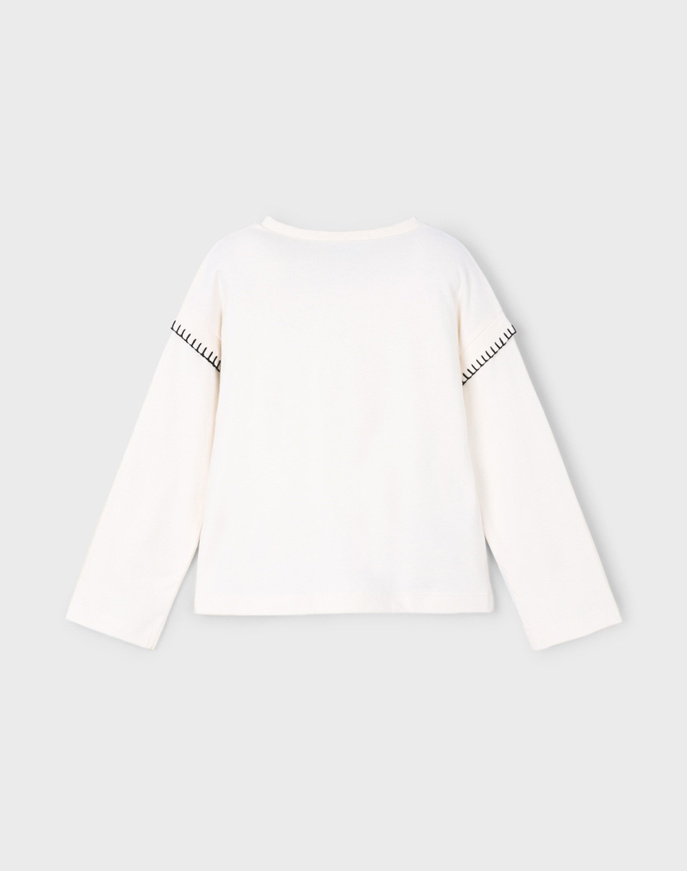 MAYORAL ΜΠΛΟΥΖΑ ΜΑΚΡΥΜΑΝΙΚΗ ΑΡΚΟΥΔΑΚΙ 04012-011 Cream φωτογραφία