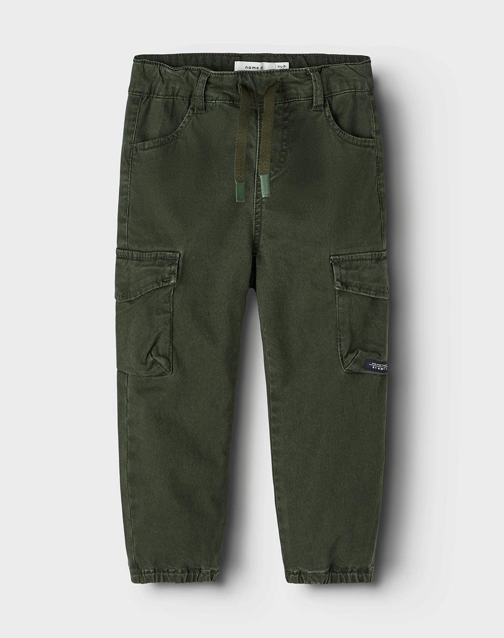 NAME IT NAME IT NMMBEN CARGO R TWI PANT 1771-HI NOOS 13212620-ROSIN DarkGreen