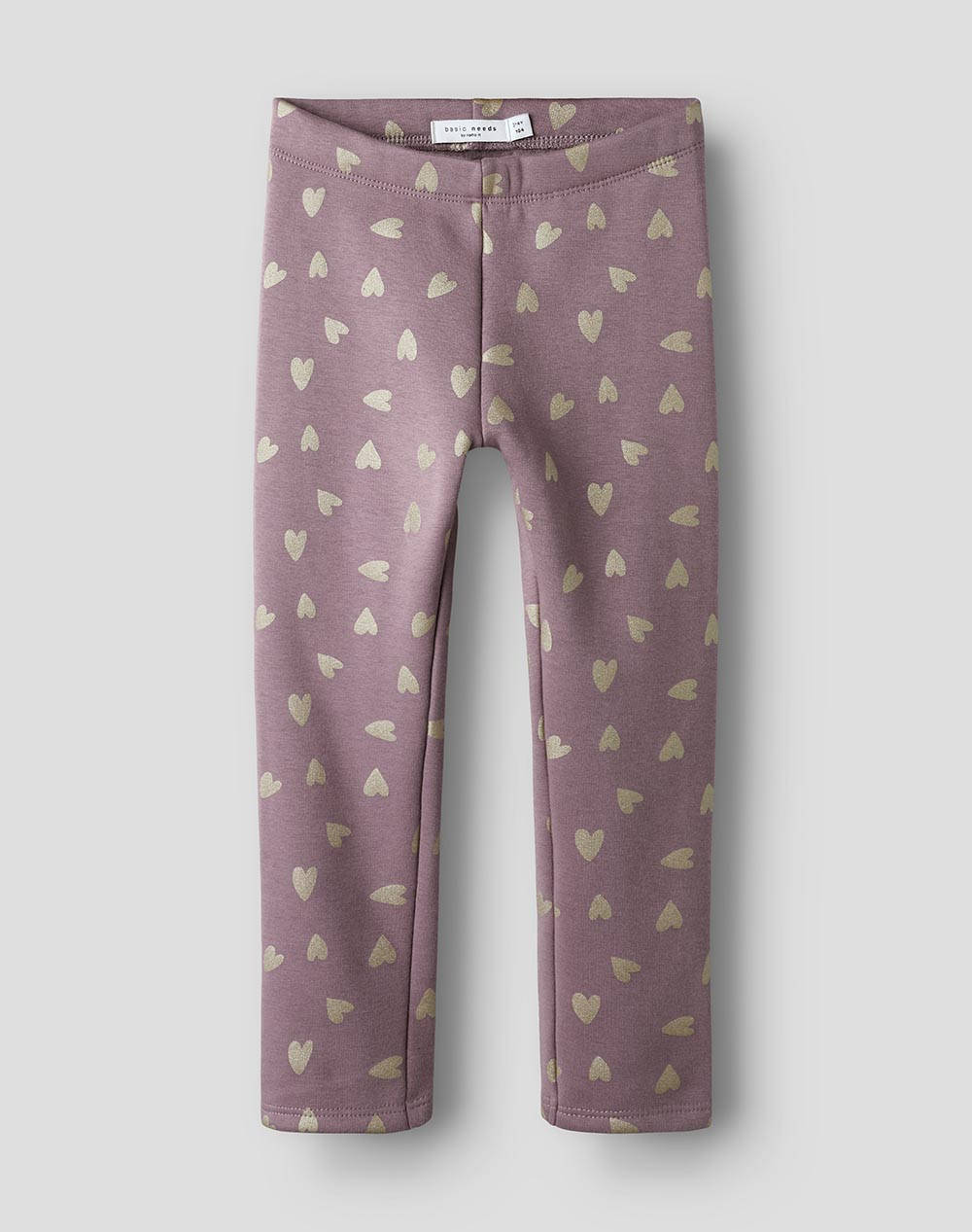 NAME IT NMFTAVINA SWEAT FLEECE LEGGING BRU NOOS 13235559-Grape ShakeW. GLITTER HEARTS DarkPink