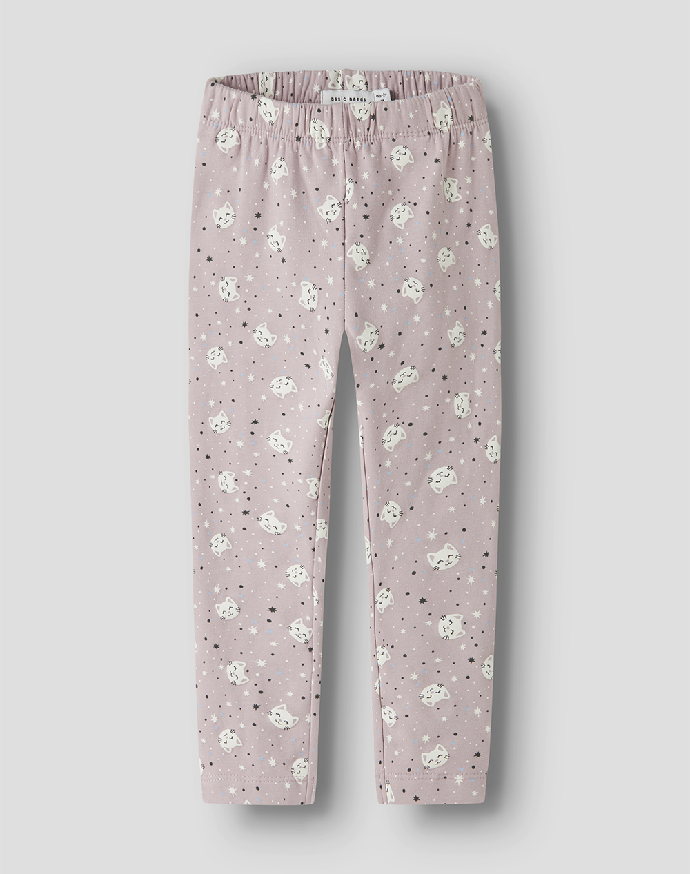 NAME IT NAME IT NMFDAVINA AOP SWE LEGGING BRU 13234445-Keepsake LilacYinYangCats LightPink