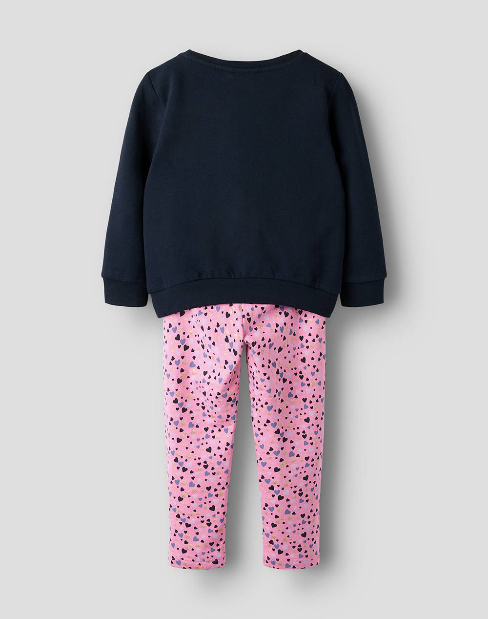 NAME IT NMFOLIANA SWEAT SET BRU 13243527-Dark SapphireWpinkcosmosAOPlegging DarkBlue φωτογραφία