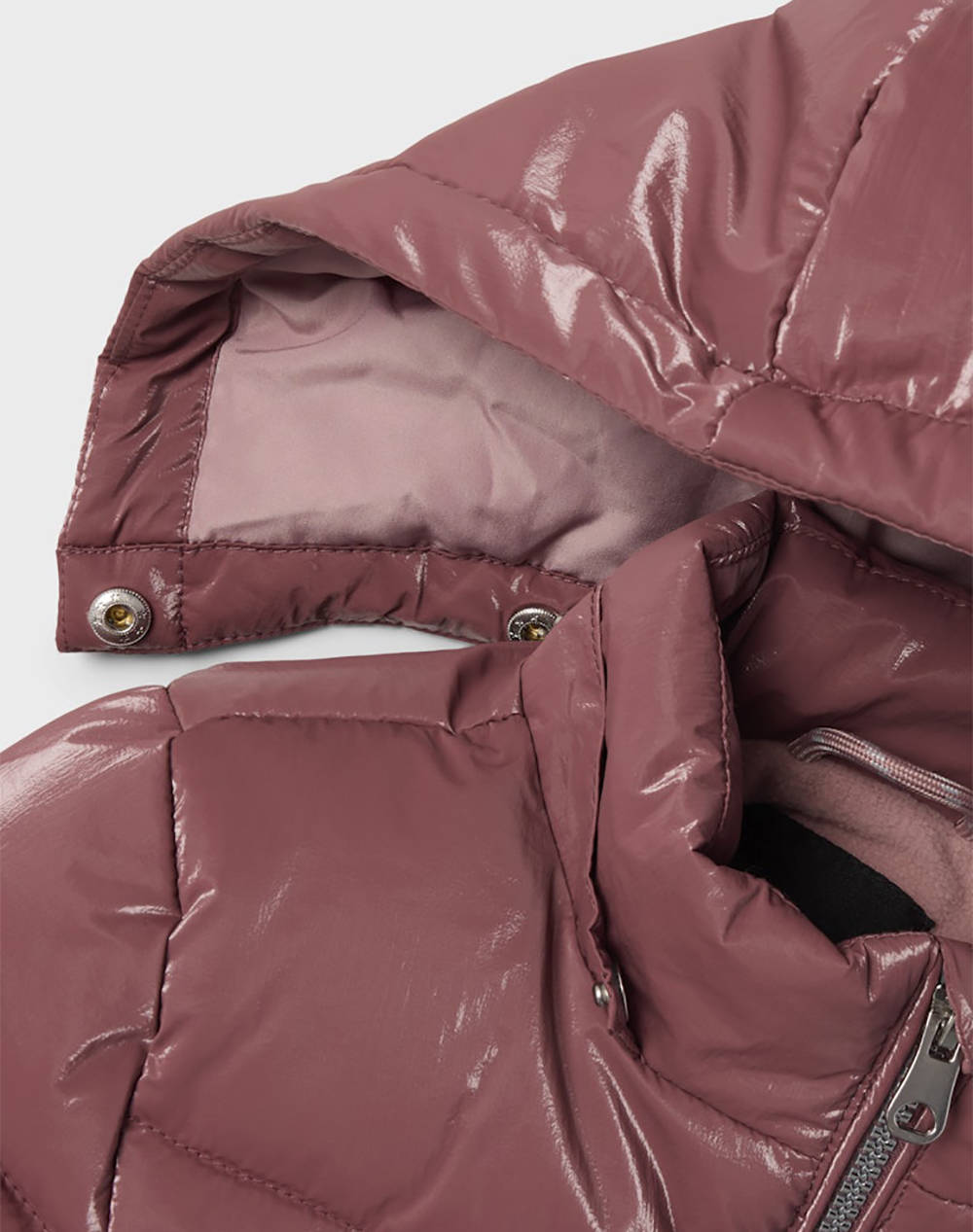NAME IT NMFMINT PUFFER JACKET SHINY 13243661-Rose Brown deepPink φωτογραφία