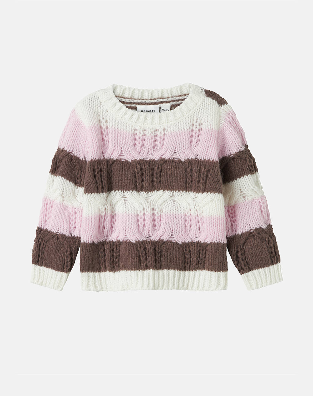NAME IT NAME IT NMFNIBO LS KNIT 13246515-Peppercorn Mixed