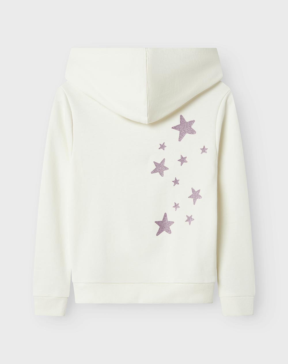 NAME IT NKFNICA LS SWEAT WH BRU PS 13246279-Cloud Dancer OffWhite φωτογραφία