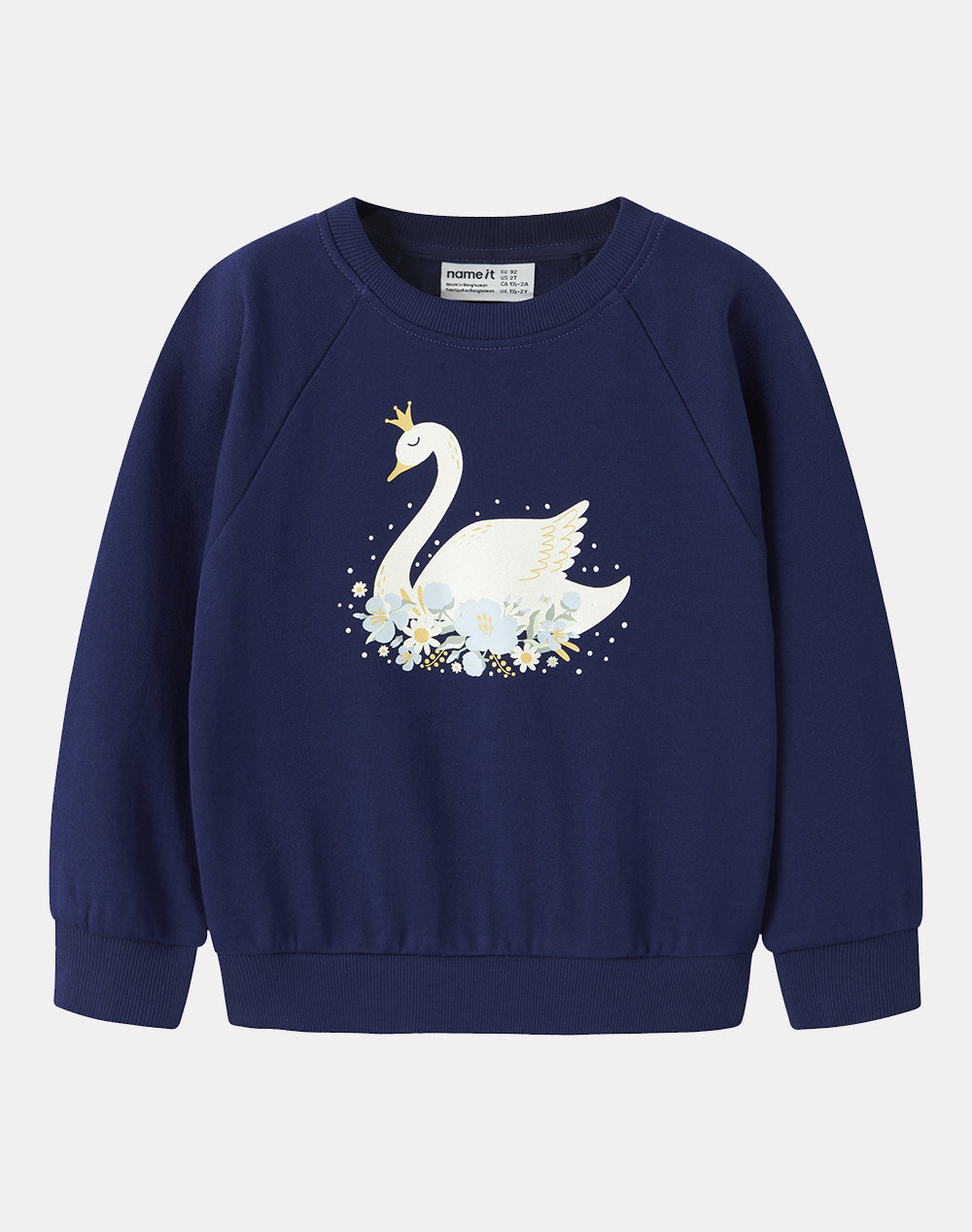 NAME IT NMFVENUS LS NREG SWEAT BRU 13234422-Beacon BluePrincessSwan DarkBlue