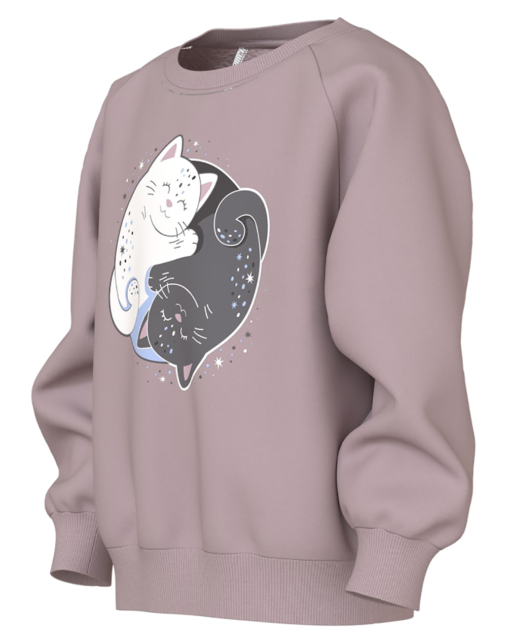NAME IT NMFVENUS LS NREG SWEAT BRU 13234422-Keepsake LilacYinYangCat Lilac φωτογραφία